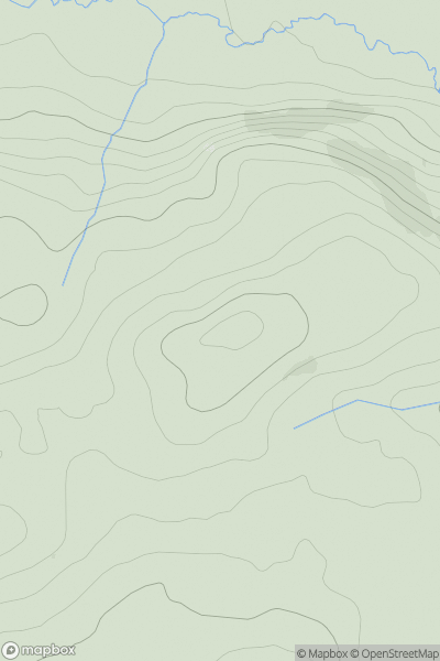 Thumbnail image for Cefn Mawr [Aberystwyth to Welshpool] showing contour plot for surrounding peak